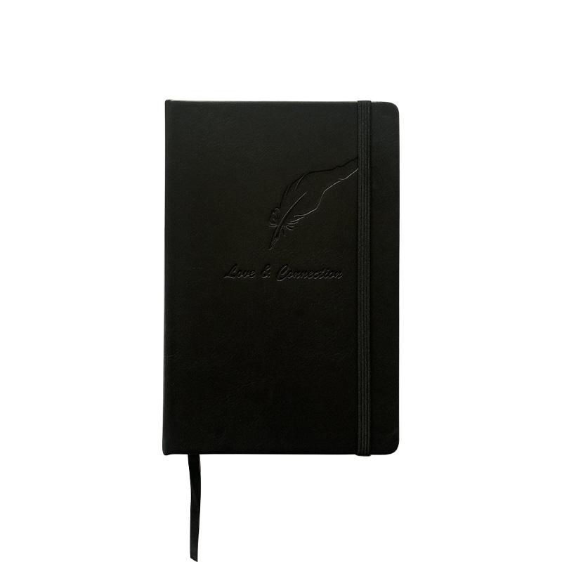 A5 Diary Notebook Hard Cover Custom Size Offset Paper Embossed Packaging-Hard Cover Book Cardboard Offset Printing чёрный