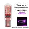 1/2Pcs T10 W5W Car Turn Light LED Light Day Driving Reading Bulb License Plate Super Bright Light Running Motorcycle