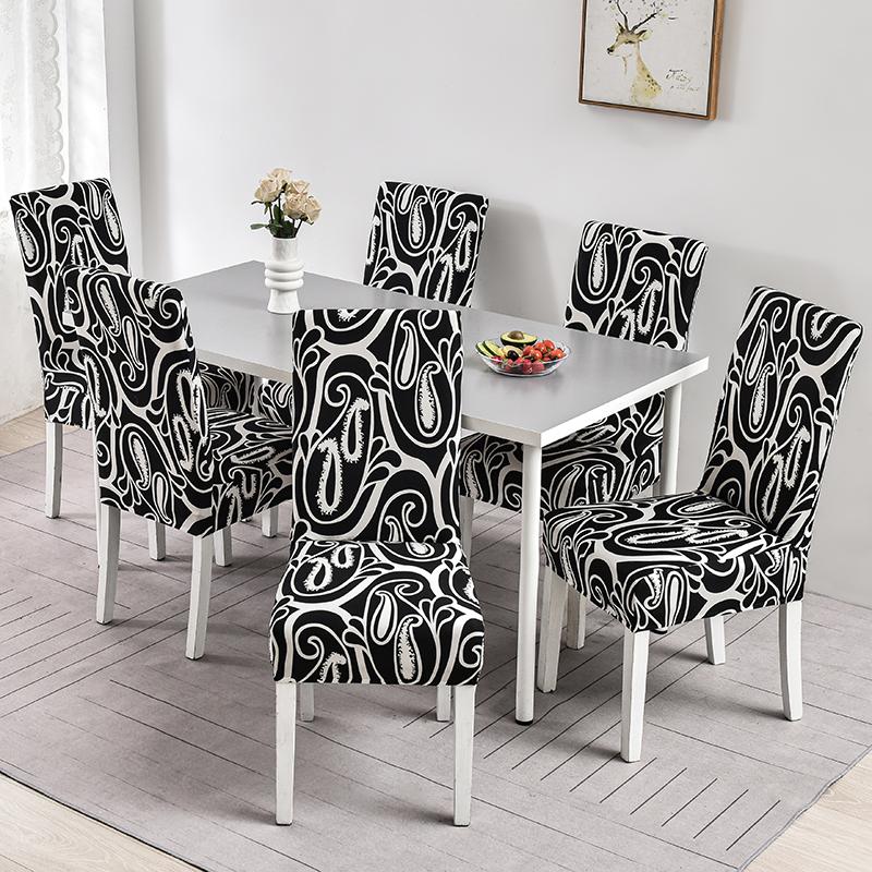 Dining Room Chair Covers Set Of 1/2/4/6Pieces, Removable Washable Chair Covers For Dining Chairs Stretch Parson Chair Slipcover