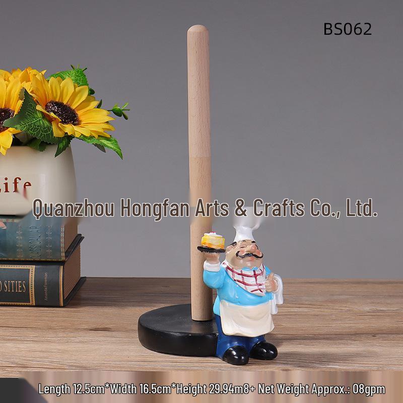 Modern Chef Resin Figurine: Stylish Kitchen & Dining Decor