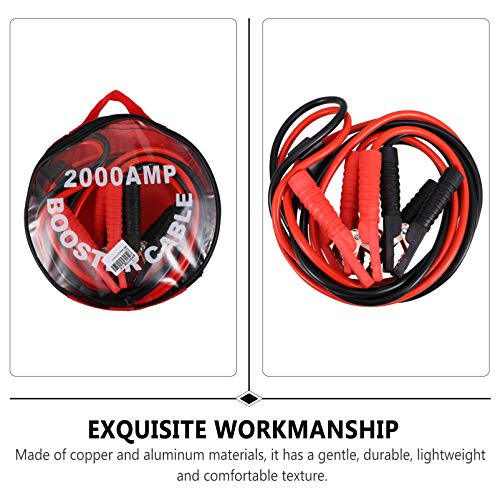 ledmomo 3M Booster Cable, 2000A, Compatible with 12V and 24V, Heat Resistant, Cold Protection, High Safety, and Durability for Cars, SUVs, Trucks, and