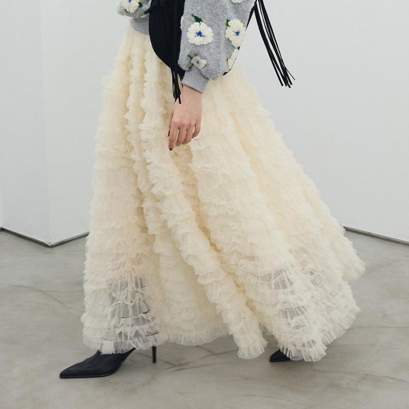 Versatile Fashionable Women's Multi-layer Puffy Skirt - Super Fairy Princess Long Skirt
