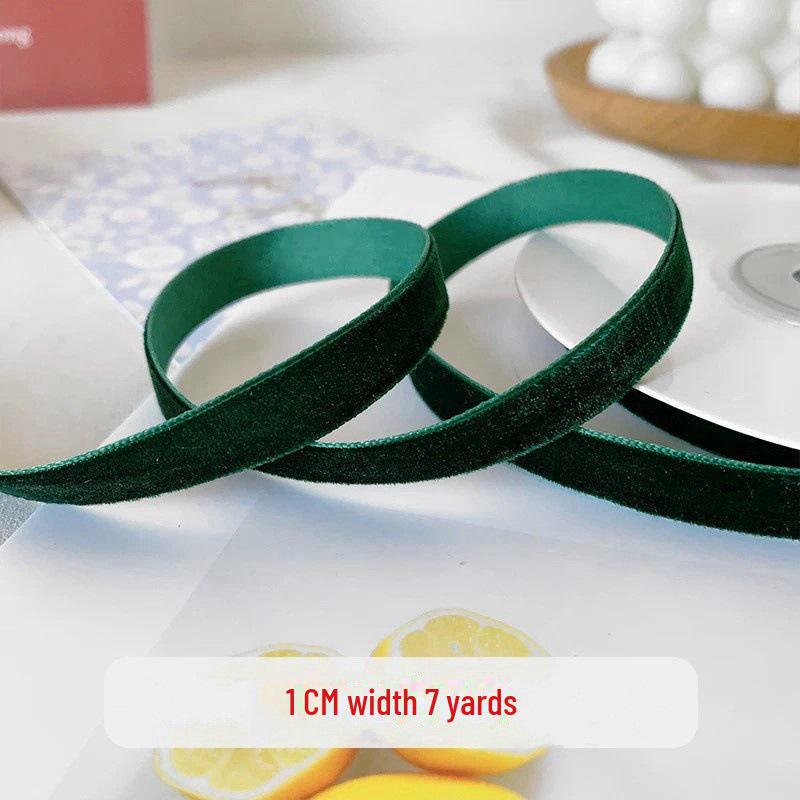 

Лента ручной работы из красного и зеленого флока для рождественских аксессуаров для волос и бантов своими руками