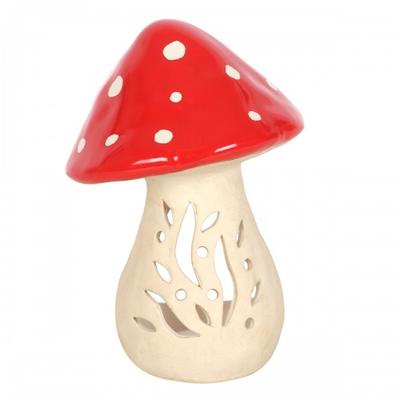 Ceramic Mushroom Tea Light Holder