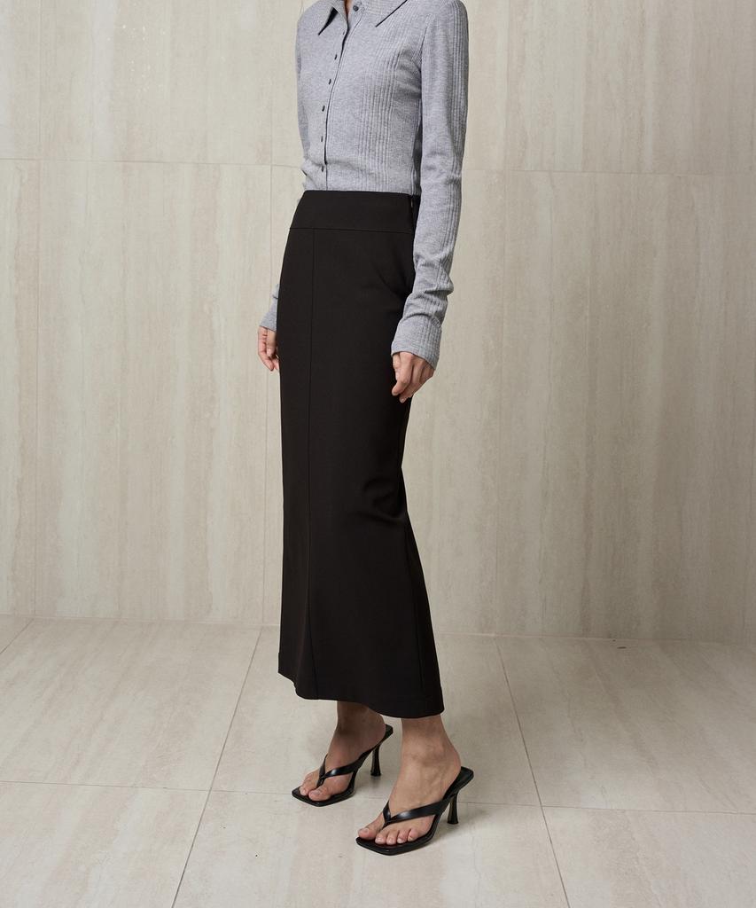 RE RHEE Slit Back Straight Skirt