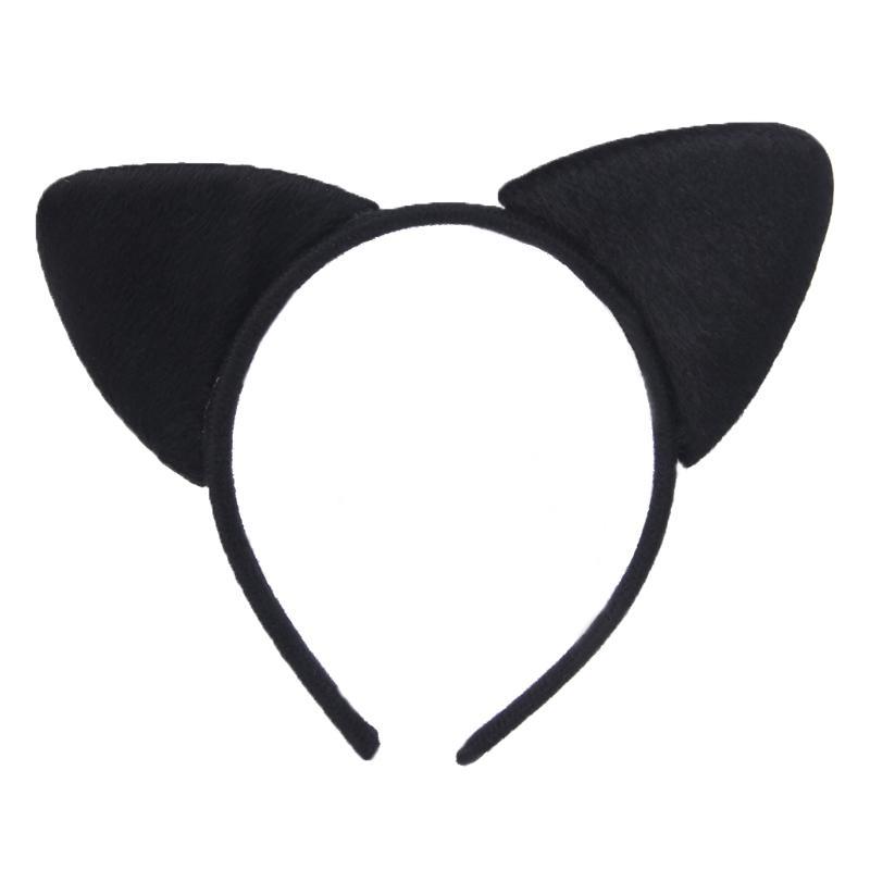 Fashion Women Plush Tiger Leopard Cat Ear Headband Hair Band Cosplay Party Fancy