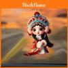 Acrylic Flat Surface Huadan Peking Opera Pendant For Vehicle Interior Enhancement