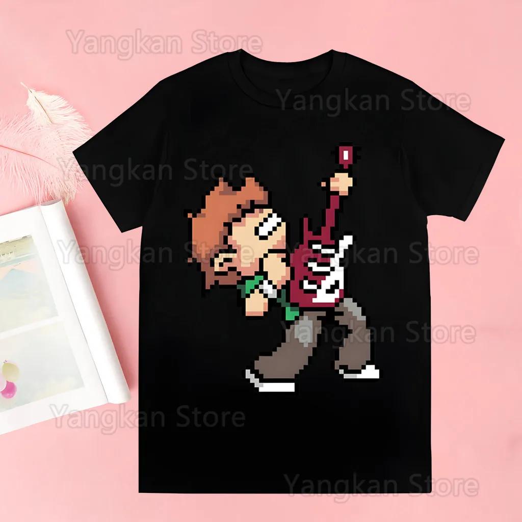 

Scott Pilgrim Men Tshirt Harajuku Men Letter Print T Shirt Funny Male T-shirt Leisure Casual Fashion Aesthetic Tshirt S