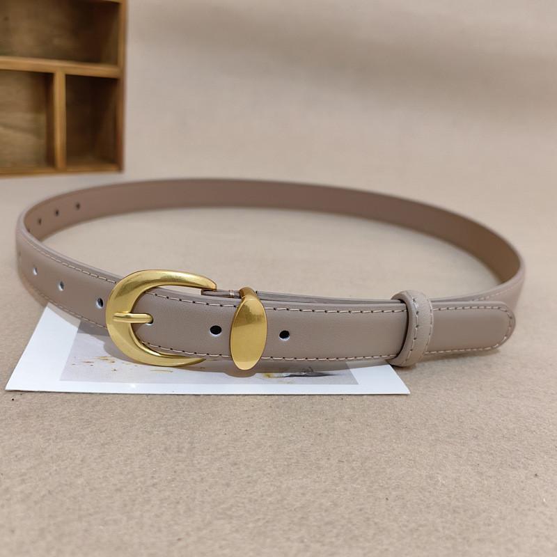 Womens Genuine Leather Belt With Alloy Buckle For Casual And Office Wear