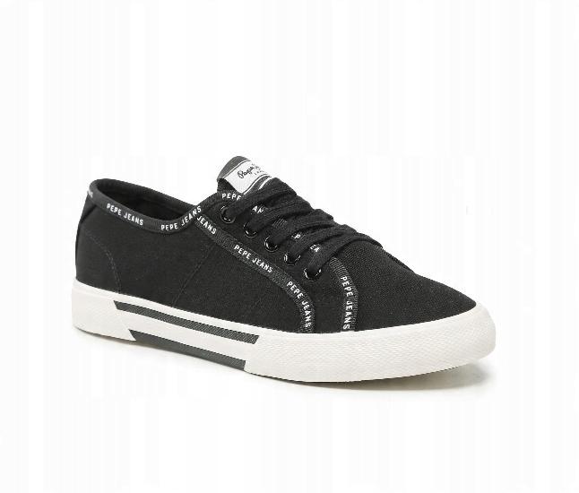 Pepe Jeans Brady Rib Damskie Buty Czarne Trampki Niskie 37 A_D