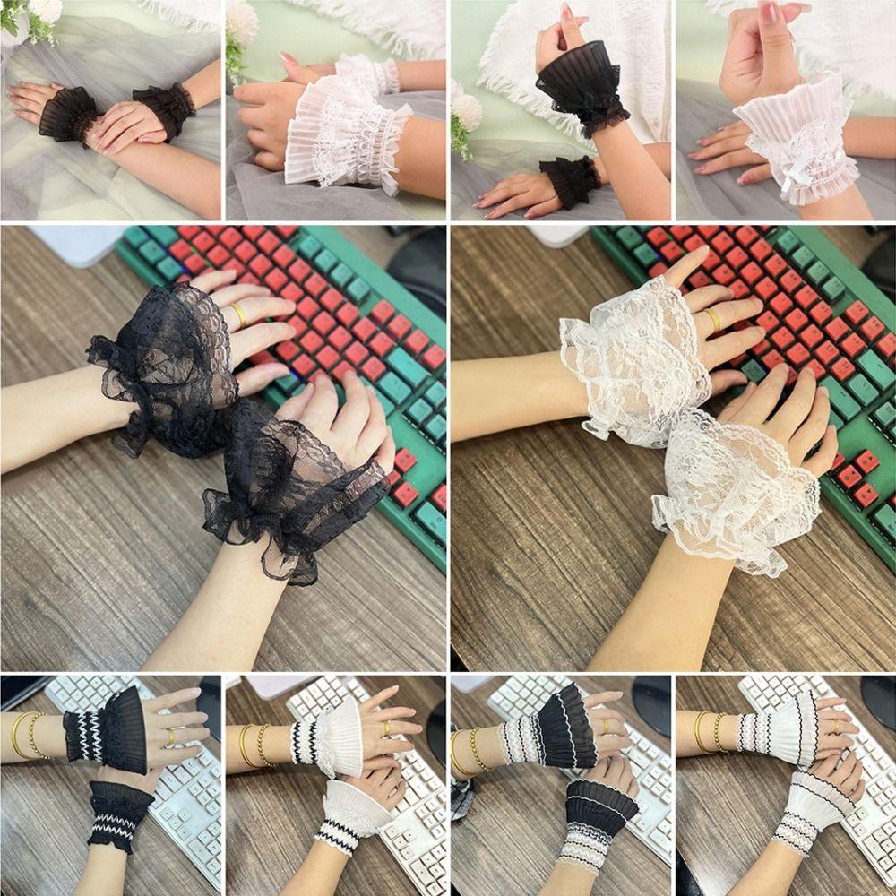 Victorian Detachable Sleeves Cuffs Comfortable Fake Sleeves Cuffs  Daily Accessory
