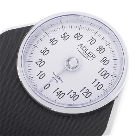 Adler | Mechanical Bathroom Scale | AD 8177 | Maximum Weight (capacity) 150 Kg | Accuracy 1000 G | Black