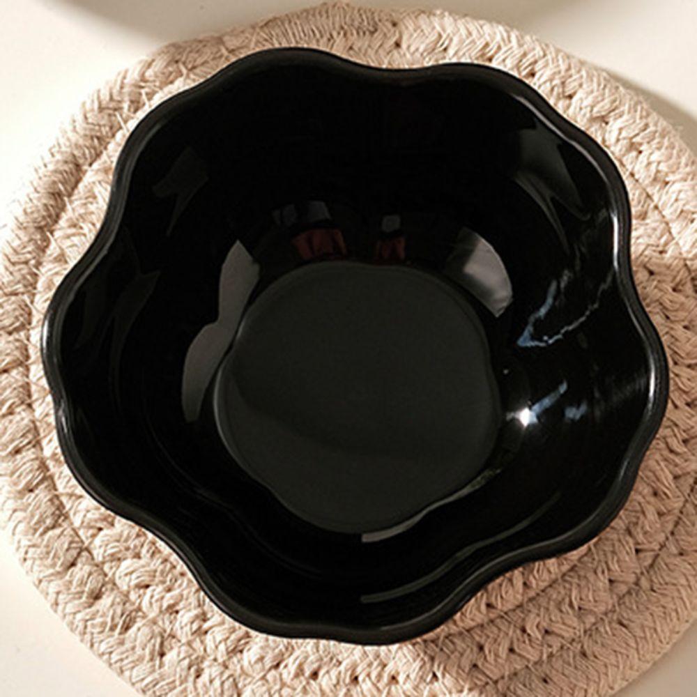 10 Piece Commercial Flower/Square Seasoning Dish Black Thickened Sauce Dish Plastic Fruits Bowl Barbecue