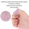6Pcs Sweat-Proof Mobile Game Thumb Finger Sleeve Touch Screen Sensitive Gloves