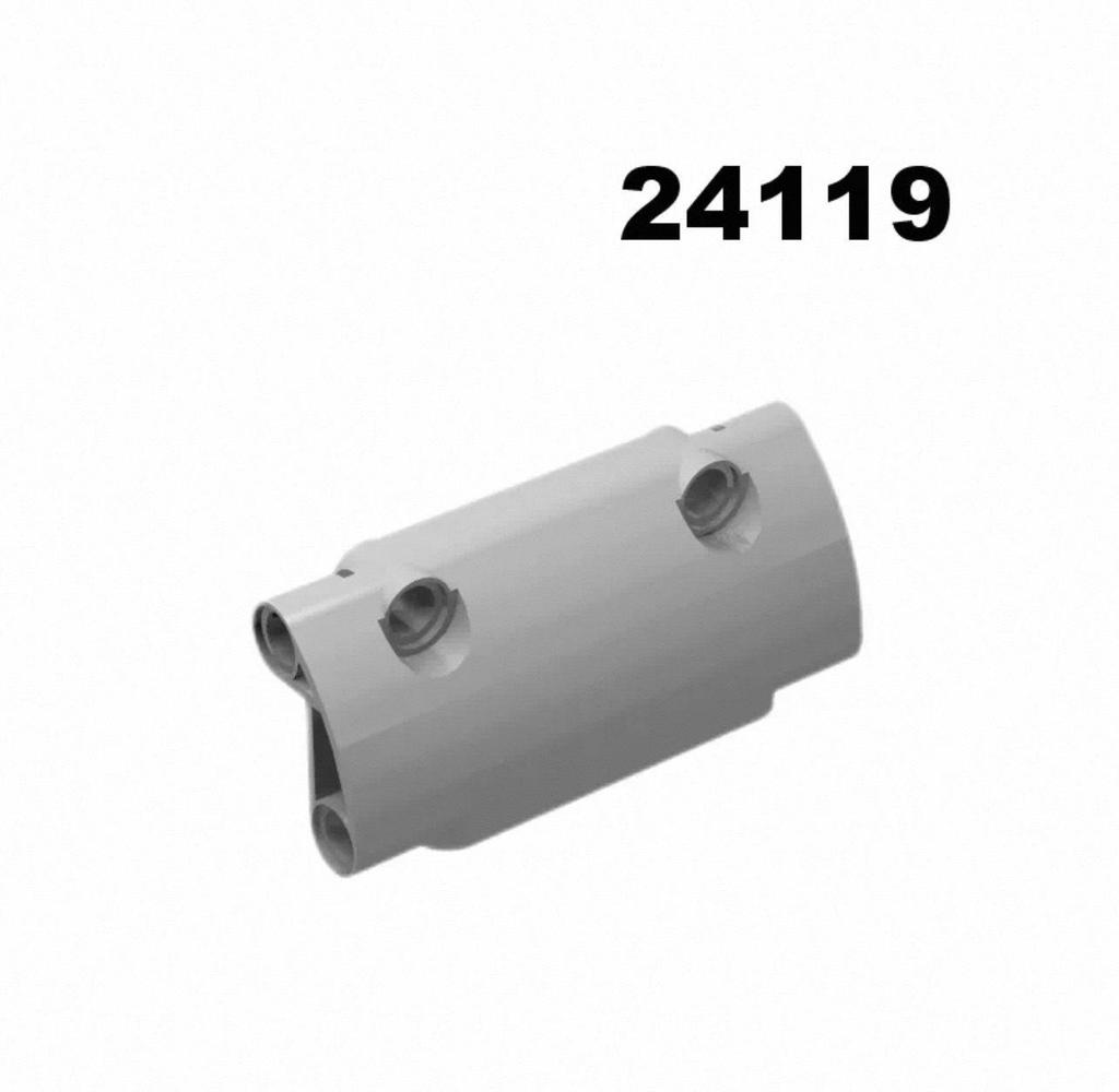 One Kilogram of 235 Domestic Building Blocks Compatible with 24119 7x3 Technic Panel (Lego Compatible)