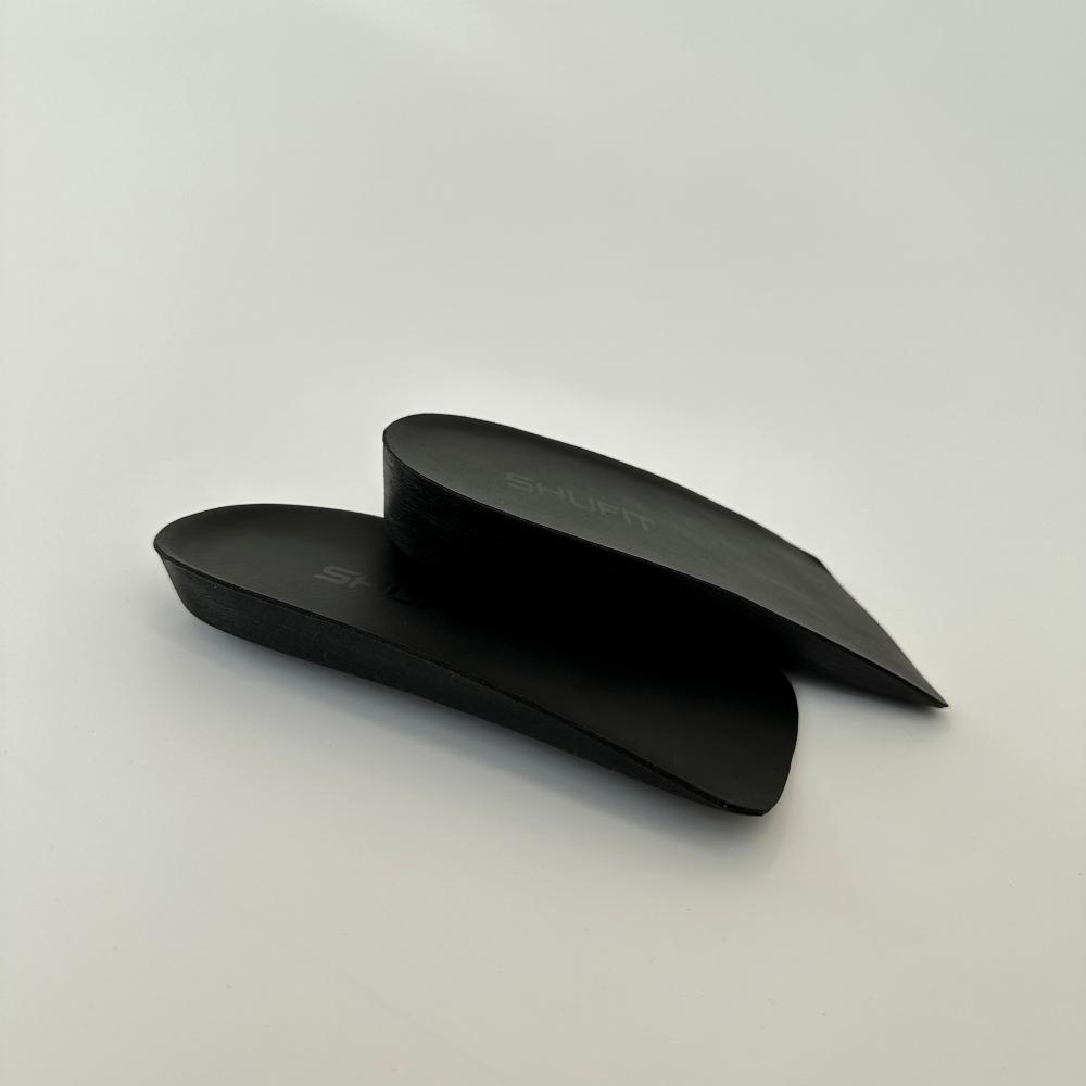 Shufit Height-Increasing Half Cushion Insoles Black 2-Pack Sft-705
