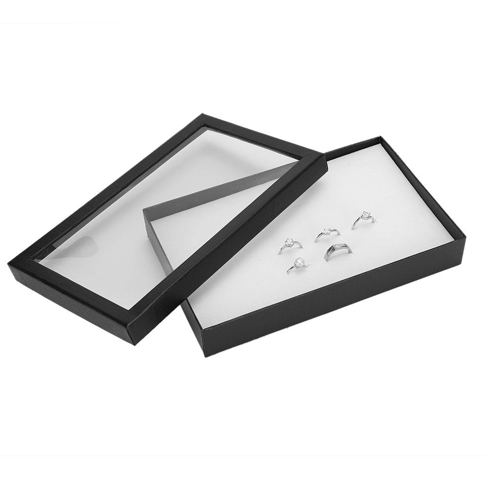 36 Slot Beflockung Schmuck Halter Lagerung Box Ring Ohrringe Anhänger Display Fall Veranstalter