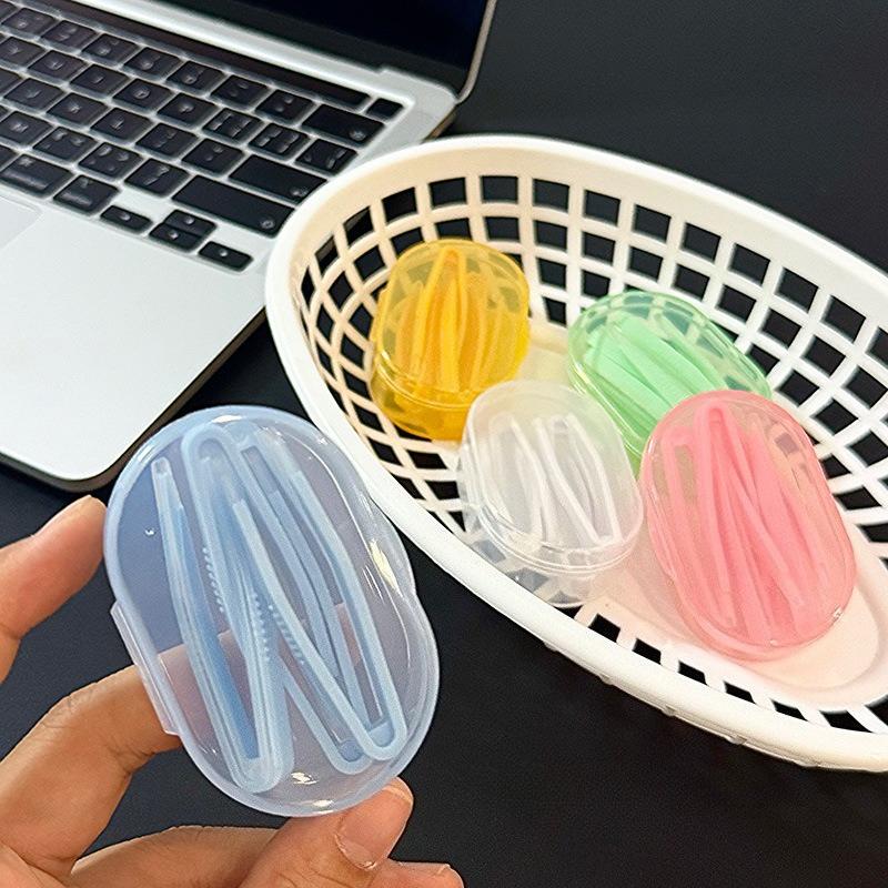 5 Pcs/Set Contact Lens Inserter Wearing Tool Contact Lenses Tweezers Travel Kit for Eye Care Contact Lens Accessories