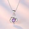 925 Silver Necklace Pendant Dolphin AAA Zircon For Women Fashion Clavicle Chain Necklaces Wedding Party Jewelry Gift