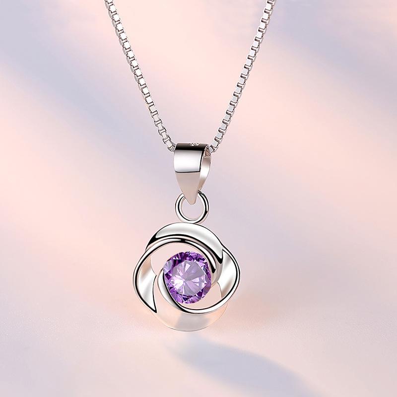 925 Silver Necklace Pendant Dolphin AAA Zircon For Women Fashion Clavicle Chain Necklaces Wedding Party Jewelry Gift
