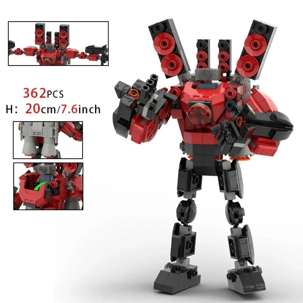 Moc Skibidi Toilet Action Figures Modello da costruzione Blocchi Camerman Titan Speakerman Surveillance Man TVMan Ragazzi Giocattoli per bambini Regali