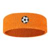 Polyester Cartoon Sports Headband Soccer Printed Polyester Knit Headband  Running