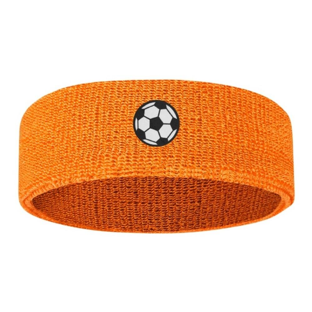 Polyester Cartoon Sports Headband Soccer Printed Polyester Knit Headband Running