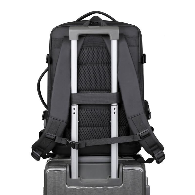 Li Shen Expandable Commuter Laptop Backpack with USB