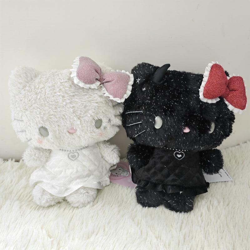 Cute Japanese Angel & Devil Cat Plush Bag Charm Doll