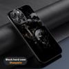 Cool Hip-hop Skull Logo Poster Phone Case For iPhone 16 15 14 13 12 11 Plus Pro Max Limited Black Hard Case Sheepskin