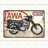 Vintage Motorcykel Bleckskylt, Garage Verkstad Dacha Dekor 20x30cm