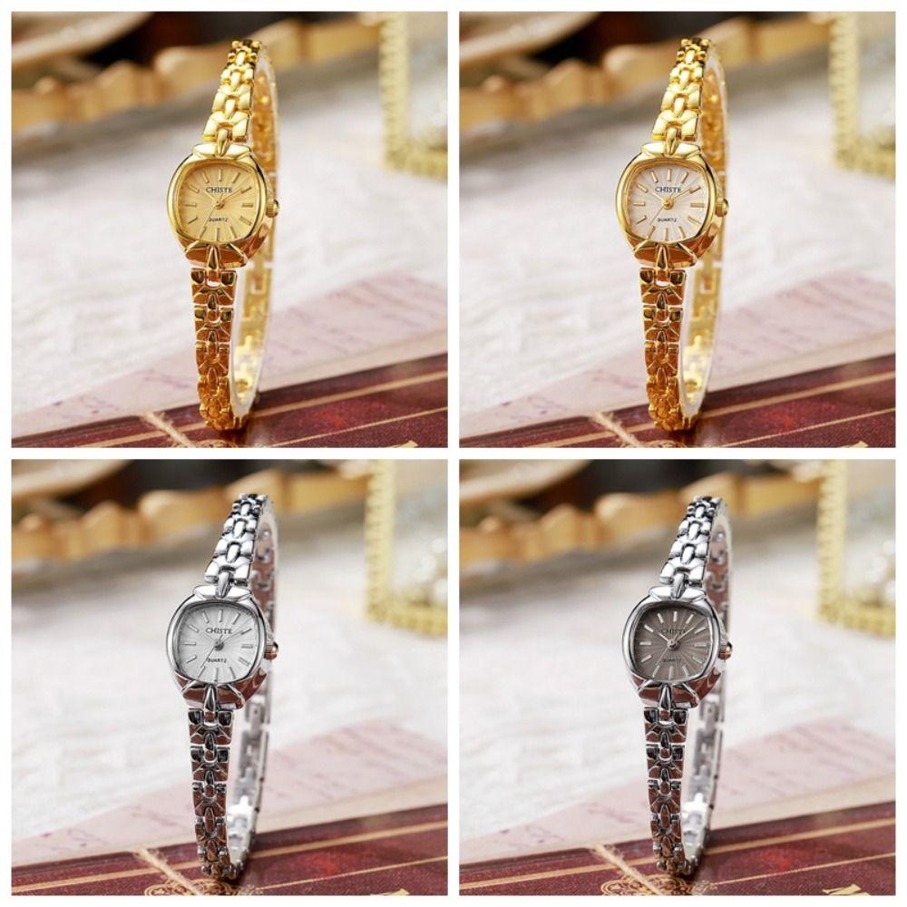 Gold Wristwatch Alloy Quartz Watch Fashion Bracelet Watches  Gift
