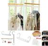 Cross-border Exclusive Plastic Clothes Hanger Sleek And Practical Folding Metal Clothes Hanger