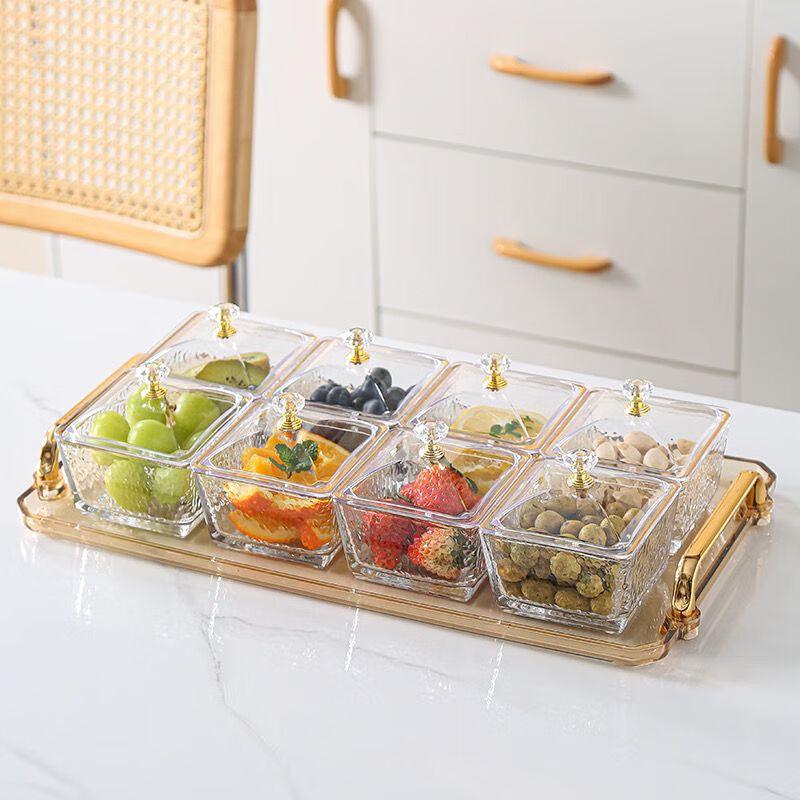 DH Glass Tea and Snack Serving Tray