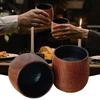 Wooden Whiskey Cup Rustic Charred Whiskey Cup Small wine glass solid wood water cup Home Decoration for Whiskey Lovers