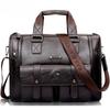Servietă neagră din piele pentru bărbați Geanta de mână de afaceri Genți Messenger Genți de umăr vintage pentru bărbați Genți de călătorie mari pentru laptop pentru bărbați Hot XA177ZC