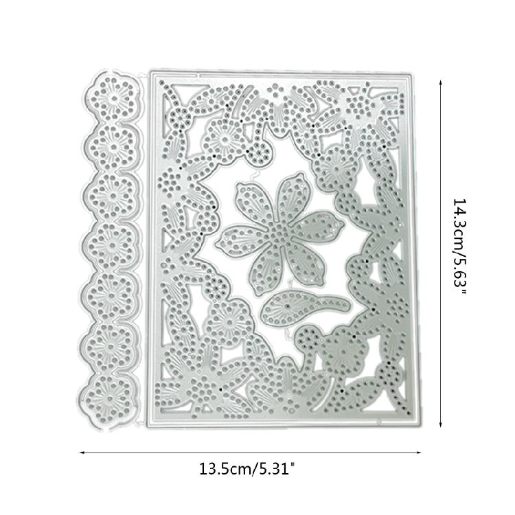Flower Frame Cutting Dies DIY Stamps Crafts Scrapbooking Photo Album
