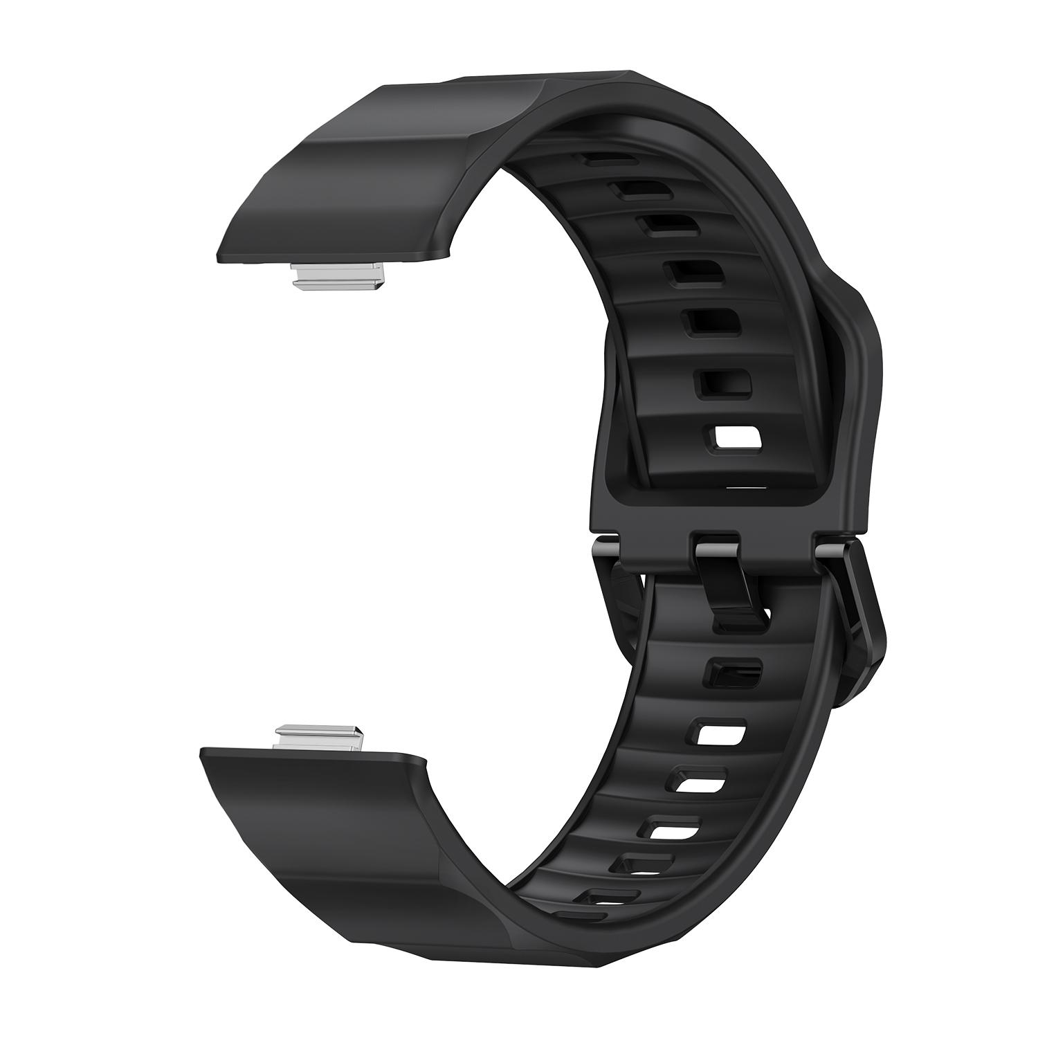 

2 Pcs Silicone Band For Huawei Watch Fit 4 Pro Strap Accessories Sport Comfortable Correa pulseira Bracelet Huawei Watch fit 4 3 for Huawei Fit 4 pro чёрный