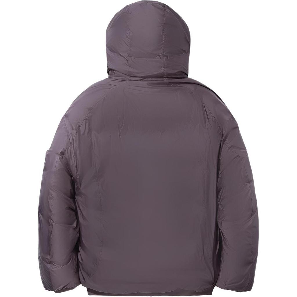 Li Ning X Jackie Chan Collaboration Kung Fu Series Hooded Zipper Solid Color Loose Down Jacket Men Outerwear AYMV303-5