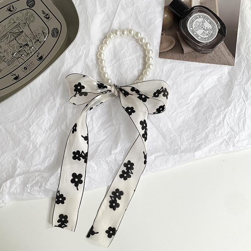 

Жемчужное ожерелье новый шелковый шарф в горошек высококачественный органзовый шарф аксессуары для волос головной убор сумка лента стример повязка на голову