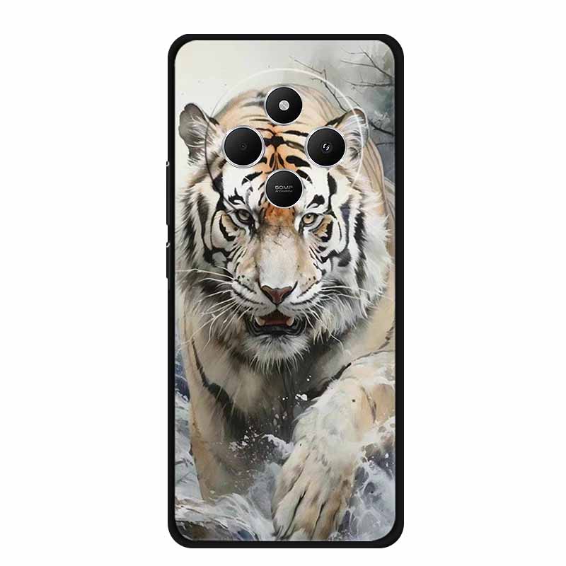 For Xiaomi Poco C75 Case POCOC75 Black Silicone Soft Back Cover Case For Poco C75 Phone Case C 75 6.88" Shockproof Coque Funda