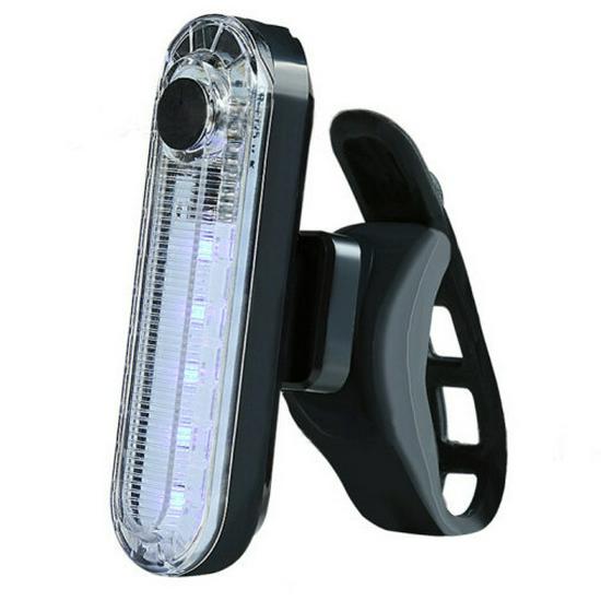 056 High Brightness LED Bicycle Tail Light - Rechargeable Safety Warning for Night Riding
