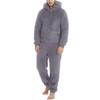 Men's Zipper Warm Plush Jumpsuit Warm Pajamas