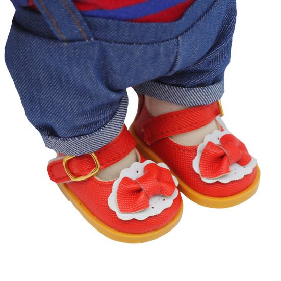 1 Pair Lovely Doll Shoes Casual Design Fashionable Bow Knot Girl Doll Shoes for Decoration