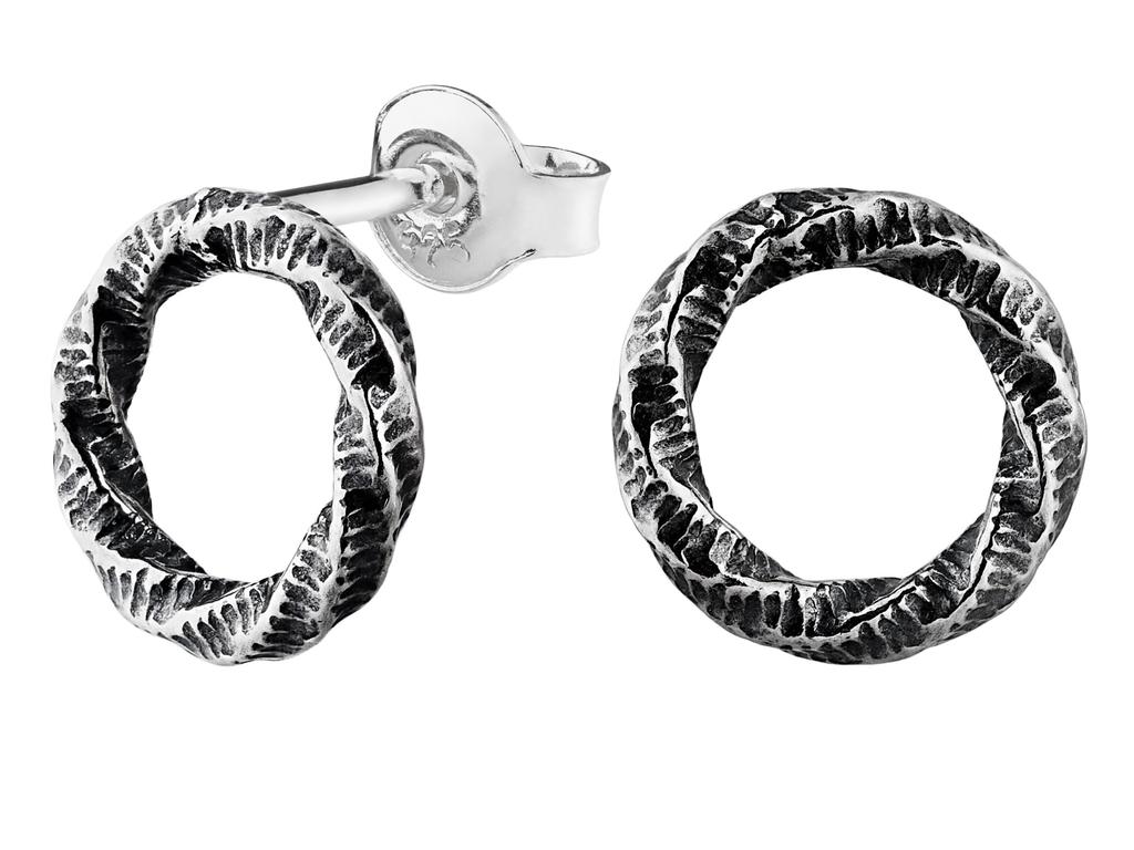 Large Silver Heart Earrings for Women, Heart Studs, 9mm Heart, Silver 925