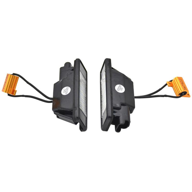 2Pcs LED License Number Plate Light Lamp For Mercedes-Benz Sprinter W906 VITO W639 VIANO W639 2003-2014