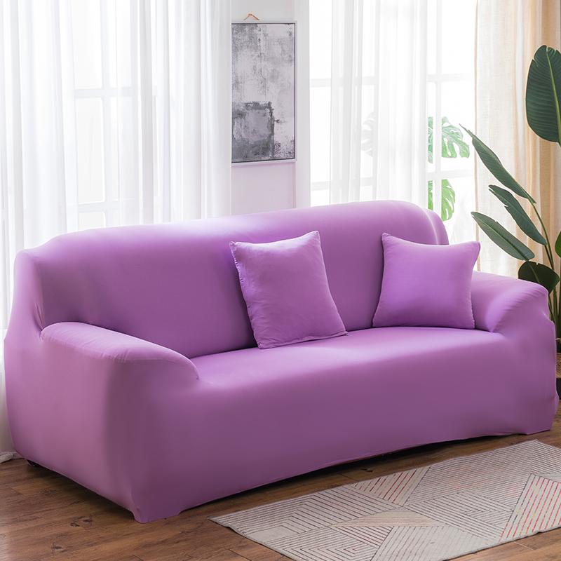 Solid Color Elastic Sofa Covers for Living Room Spandex Sectional Corner Sofa Slipcovers Couch Chair Cover Funda De Sofá