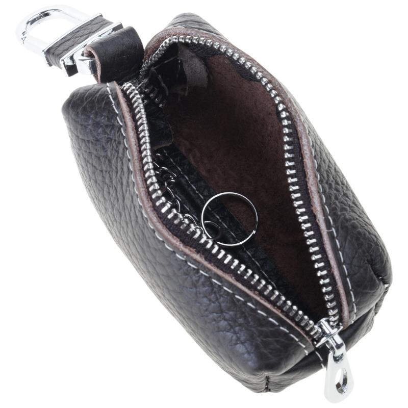 Leather Men Women Key Holder Keychain Bag Organizer Car Keys Holder Pouch Multifunctional Small Wallet Mini Purse Holder