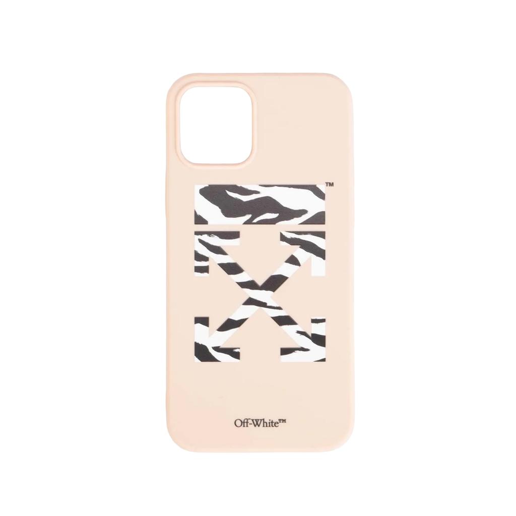 Husă pentru telefon cu imprimeu zebră compatibilă cu iPhone 12 Pro Off White