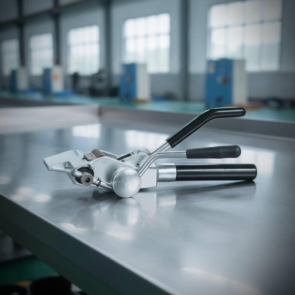 Steel Strapping Tool with Cutter HeavyDuty Tensioner GearDriven Stainless